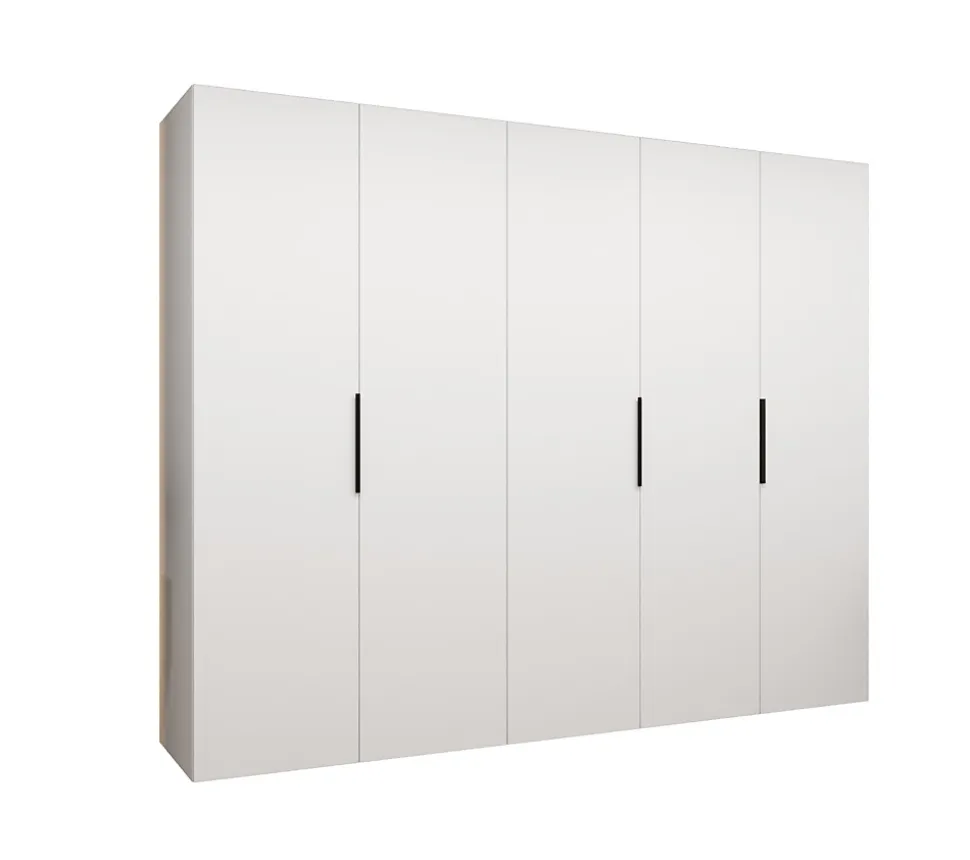 Armoire Marbella 1 a portes battantes H. 202 x L.250 x P. 52, 5 portes
