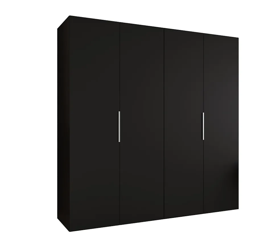 Armoire Marbella1 a portes battantes H. 202 x L.200 x P. 52, 4 portes