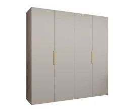 Armoire Marbella1 a portes battantes H. 202 x L.200 x P. 52, 4 portes