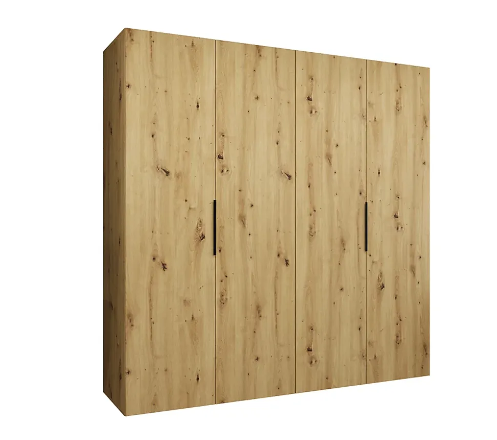 Armoire Marbella1 a portes battantes H. 202 x L.200 x P. 52, 4 portes