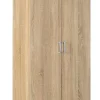 Armoire, meuble de rangement multifonctions en bois coloris imitation Chêne sonoma - longueur 70 x profondeur 34 x hauteur 189 cm