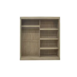 Armoire MILS 2 portes coulissantes Chene Sonoma Style scandinave