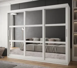 Armoire Miror a portes coulissantes H. 200 x L. 250 x P. 62 3 portes