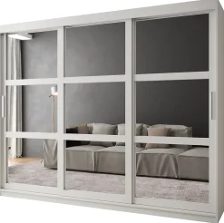 Armoire Miror a portes coulissantes H. 200 x L. 250 x P. 62 3 portes