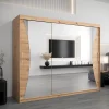 Armoire Monaco a portes coulissantes H. 200 x L. 250 x P. 62 3 portes