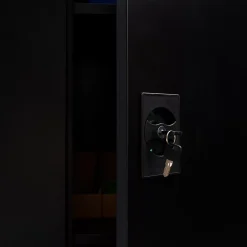Armoire métallique 80 cm 5 niveaux noire