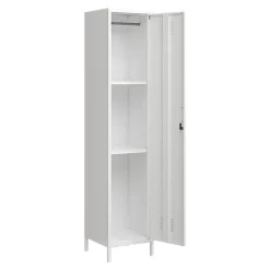 Armoire métallique Seinäjoki acier 180 x 38 x 38 cm blanc en.casa