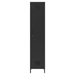 Armoire métallique Seinäjoki acier 180 x 38 x 38 cm noir mat en.casa