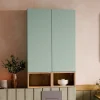 Armoire murale 1 niche Oria Vert mat