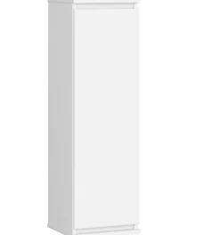 Armoire murale AKORD W30 Blanche 30 cm 1 porte façade Blanche 3 étagères 30x30x99 cm