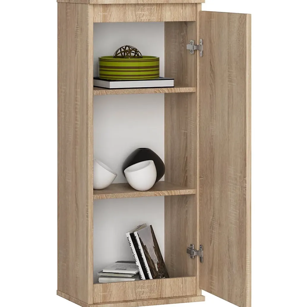 Armoire murale AKORD W40 Chêne Sonoma 40 cm 1 porte façade Chêne Sonoma 3 étagères 40x30x99 cm