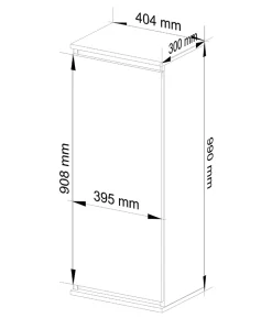 Armoire murale AKORD W40 Chêne Sonoma 40 cm 1 porte façade Chêne Sonoma 3 étagères 40x30x99 cm