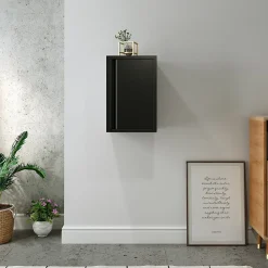 Armoire murale Burlöv 50 x 33 x 35 cm acier noir en.casa