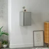 Armoire murale Burlöv 50 x 33 x 35 cm acier gris en.casa