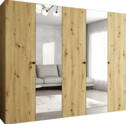 Armoire Parma 2 a portes battantes H. 202 x L.250 x P. 52, 5 portes