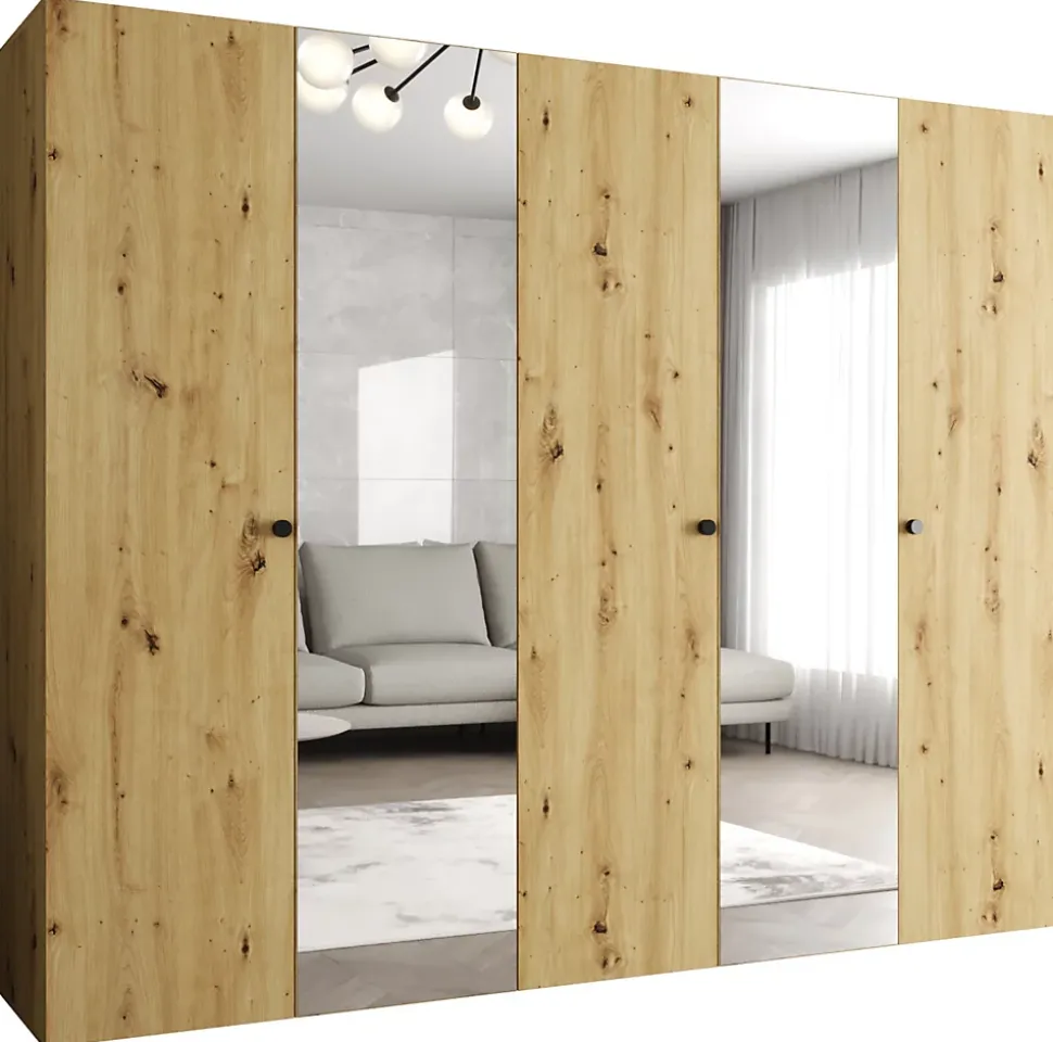 Armoire Parma 2 a portes battantes H. 202 x L.250 x P. 52, 5 portes