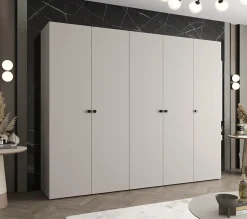 Armoire Parma 1 a portes battantes H. 202 x L.250 x P. 52, 5 portes