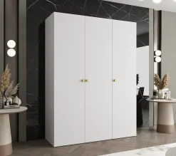 Armoire Parma 1 a portes battantes H. 202 x L.150 x P. 52, 3 portes