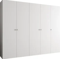 Armoire Parma 1 a portes battantes H. 202 x L.250 x P. 52, 5 portes