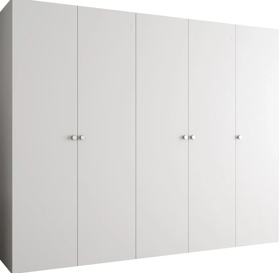 Armoire Parma 1 a portes battantes H. 202 x L.250 x P. 52, 5 portes