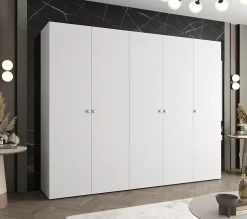 Armoire Parma 1 a portes battantes H. 202 x L.250 x P. 52, 5 portes