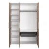 Armoire penderie 3 portes battantes effet chêne GoodHome Atomia H. 225 x L. 150 x P. 58 cm