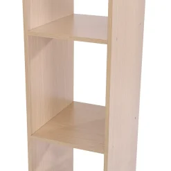 Armoire penderie armoire de rangement mobile panneaux de particules coloris chêne clair
