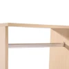 Armoire penderie armoire de rangement mobile panneaux de particules coloris chêne clair