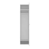 Armoire penderie blanche avec miroir GoodHome Atomia H. 225 x L. 50 x P. 58 cm