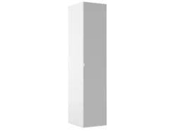 Armoire penderie blanche avec miroir GoodHome Atomia H. 225 x L. 50 x P. 58 cm