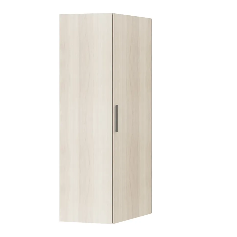 Armoire penderie d'angle effet chêne avec porte battante GoodHome Atomia H. 225 x L. 100 x P. 89 cm
