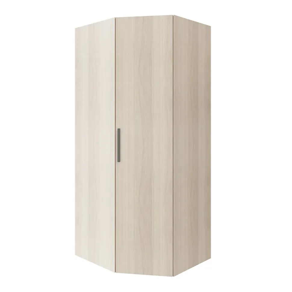 Armoire penderie d'angle effet chêne avec porte battante GoodHome Atomia H. 225 x L. 100 x P. 89 cm