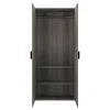 Armoire penderie portes battantes effet chêne grisé GoodHome Atomia H. 225 x L. 100 x P. 45 cm