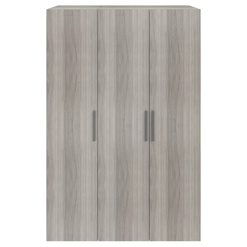 Armoire penderie portes battantes effet chêne grisé GoodHome Atomia H. 225 x L. 150 x P. 60 cm