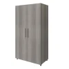 Armoire penderie portes battantes effet chêne grisé GoodHome Atomia H. 187,5 x L. 100 x P. 60 cm