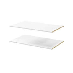 Armoire penderie portes battantes miroir et tiroirs blanc GoodHome Atomia H. 225 x L. 150 x P. 60 cm