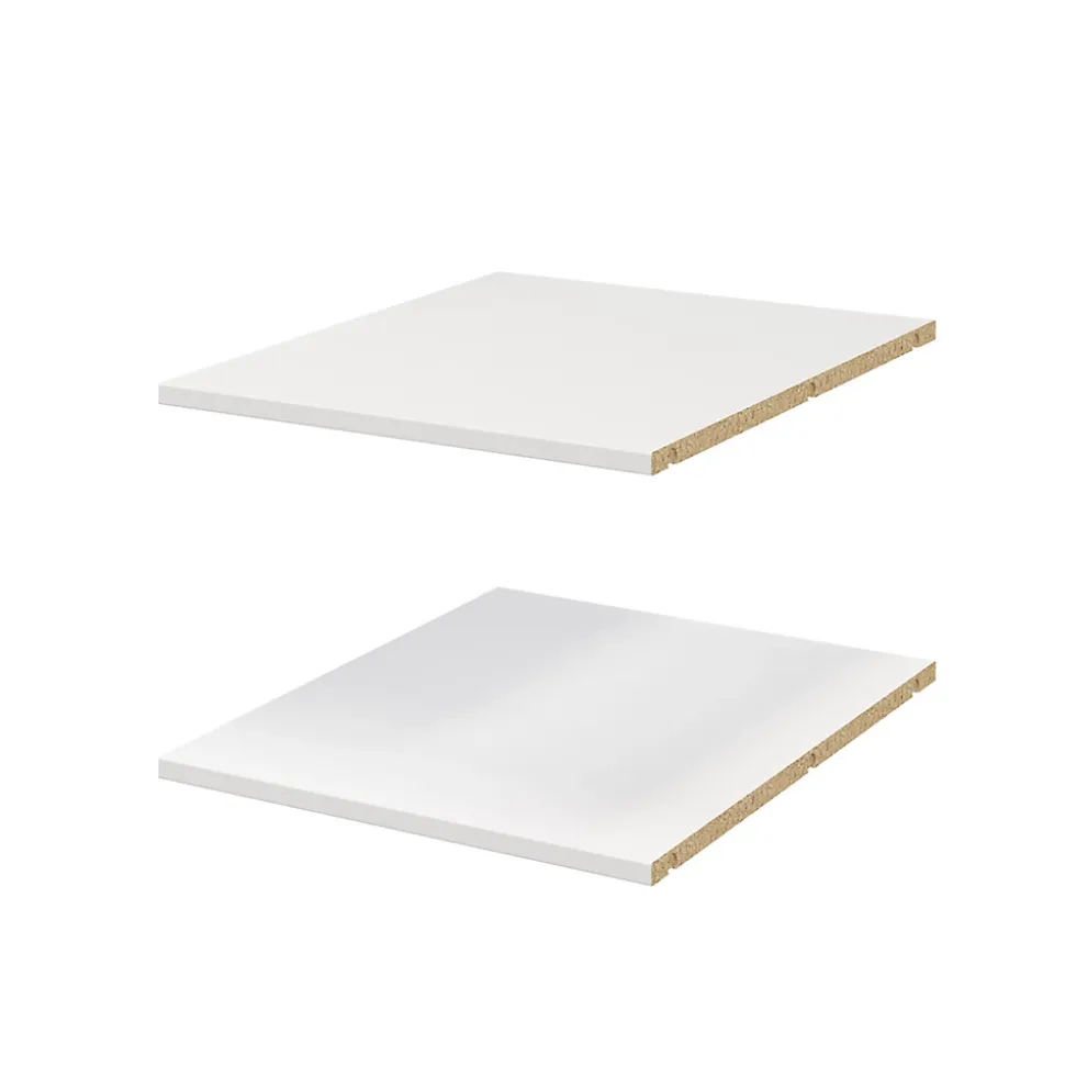 Armoire penderie portes battantes miroir et tiroirs blanc GoodHome Atomia H. 225 x L. 150 x P. 60 cm