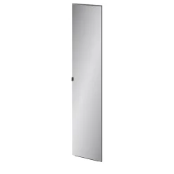 Armoire penderie portes battantes miroir et effet chêne grisé GoodHome Atomia H. 225 x L. 150 x P. 60 cm