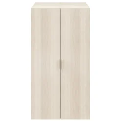 Armoire penderie portes battantes effet chêne avec 5 étagères GoodHome Atomia H. 187,5 x L. 100 x P. 60 cm