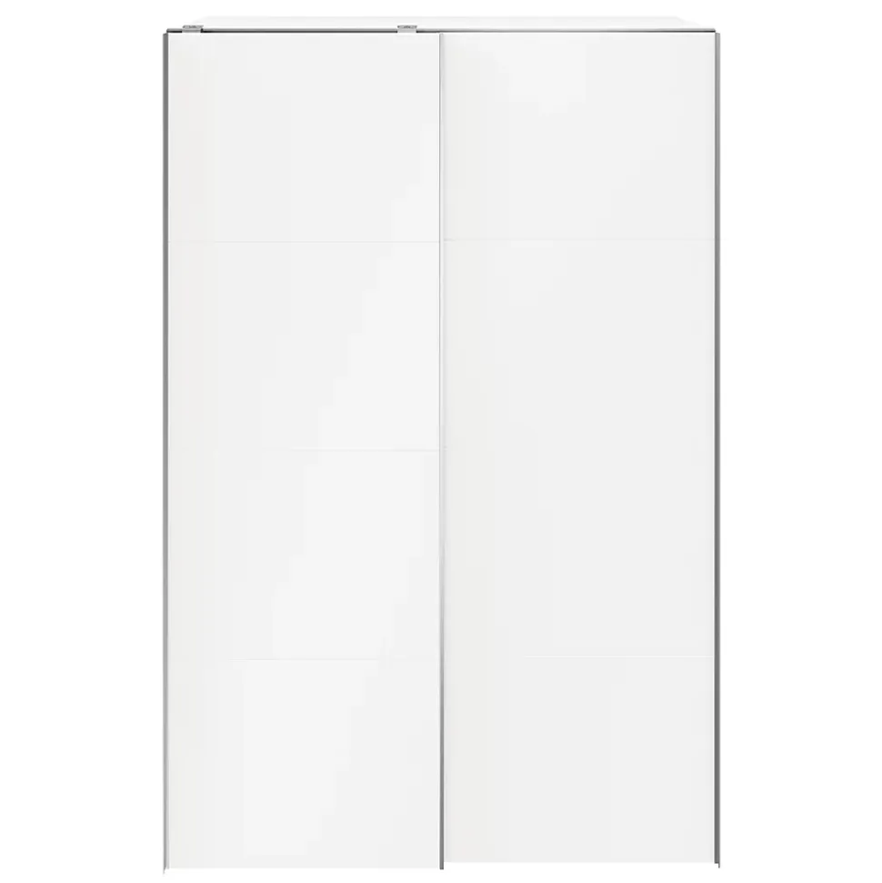 Armoire penderie portes coulissantes blanches GoodHome Atomia H. 225 x L. 150 x P. 63,5 cm