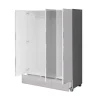 Armoire penderie recouverte de miroirs collection LIVORA. 3 portes et 3 tiroirs