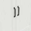 Armoire Placard à deux portes , coloris Blanc pin andersen/Chêne clair - Longueur 84,5 x Profondeur 36,5 x Hauteur 200,5 cm