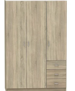 Armoire placard / meuble de rangement coloris cambrian - Hauteur 180 x Longueur 120 x Profondeur 50 cm