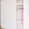 Armoire placard / meuble de rangement coloris blanc - Hauteur 200 x Longueur 180 x Profondeur 60 cm
