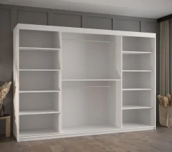 Armoire Plecionka 2 a portes coulissantes H. 200 x L. 250 x P. 62 3 portes