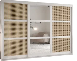 Armoire Plecionka 2 a portes coulissantes H. 200 x L. 250 x P. 62 3 portes