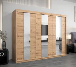 Armoire Pole à portes coulissantes H. 200 x L. 250 x P. 62, 3 portes