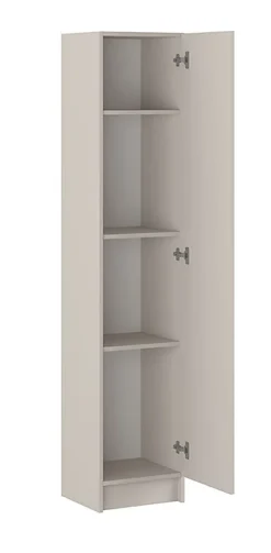 Armoire polyvalente avec 1 porte coloris beige - Longueur 37 x profondeur 34,40 x hauteur 180 cm