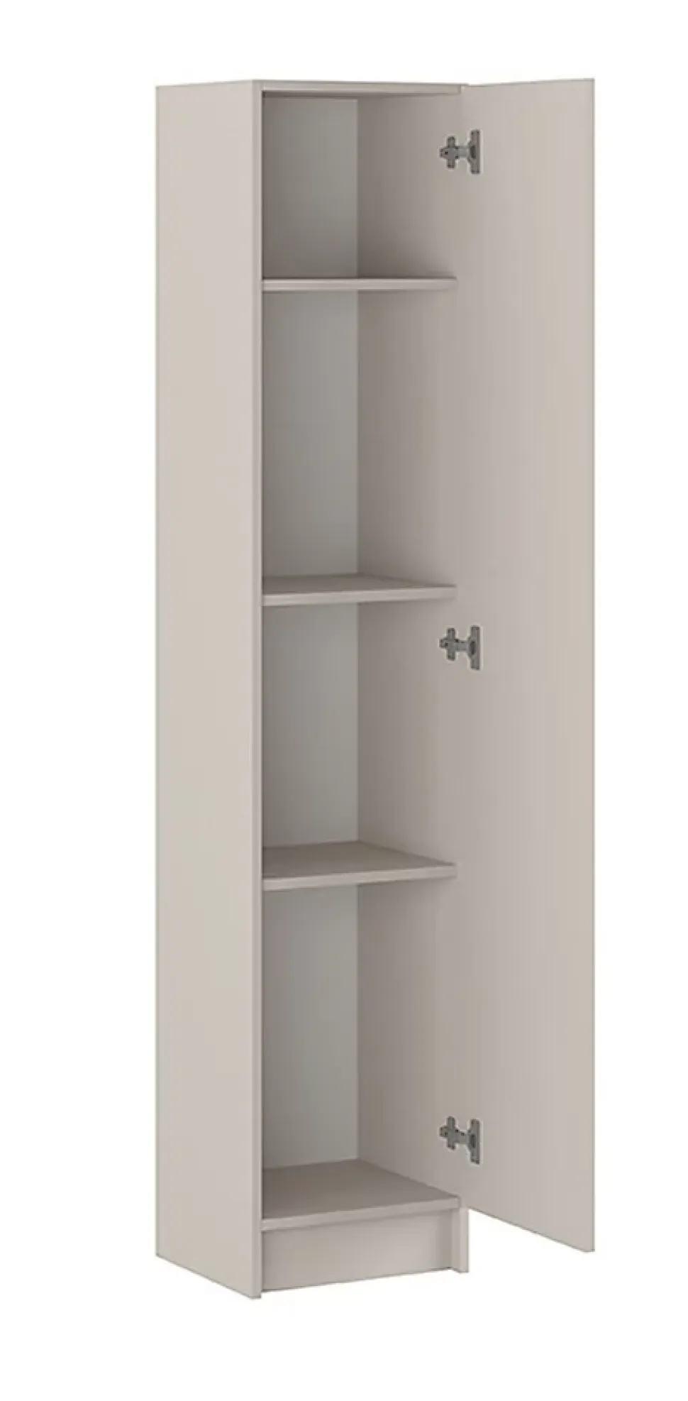 Armoire polyvalente avec 1 porte coloris beige - Longueur 37 x profondeur 34,40 x hauteur 180 cm