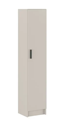 Armoire polyvalente avec 1 porte coloris beige - Longueur 37 x profondeur 34,40 x hauteur 180 cm